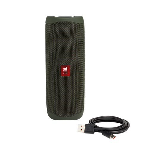 JBL Flip 5 - Green - Portable Waterproof Speaker - Detailshot 1 image number null